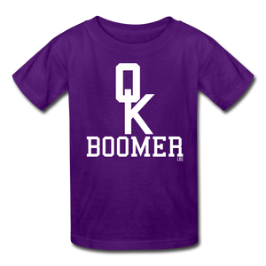 OK Boomer Kids' T-Shirt - purple