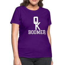 Load image into Gallery viewer, OK Boomer Women&#39;s T-Shirt - purple